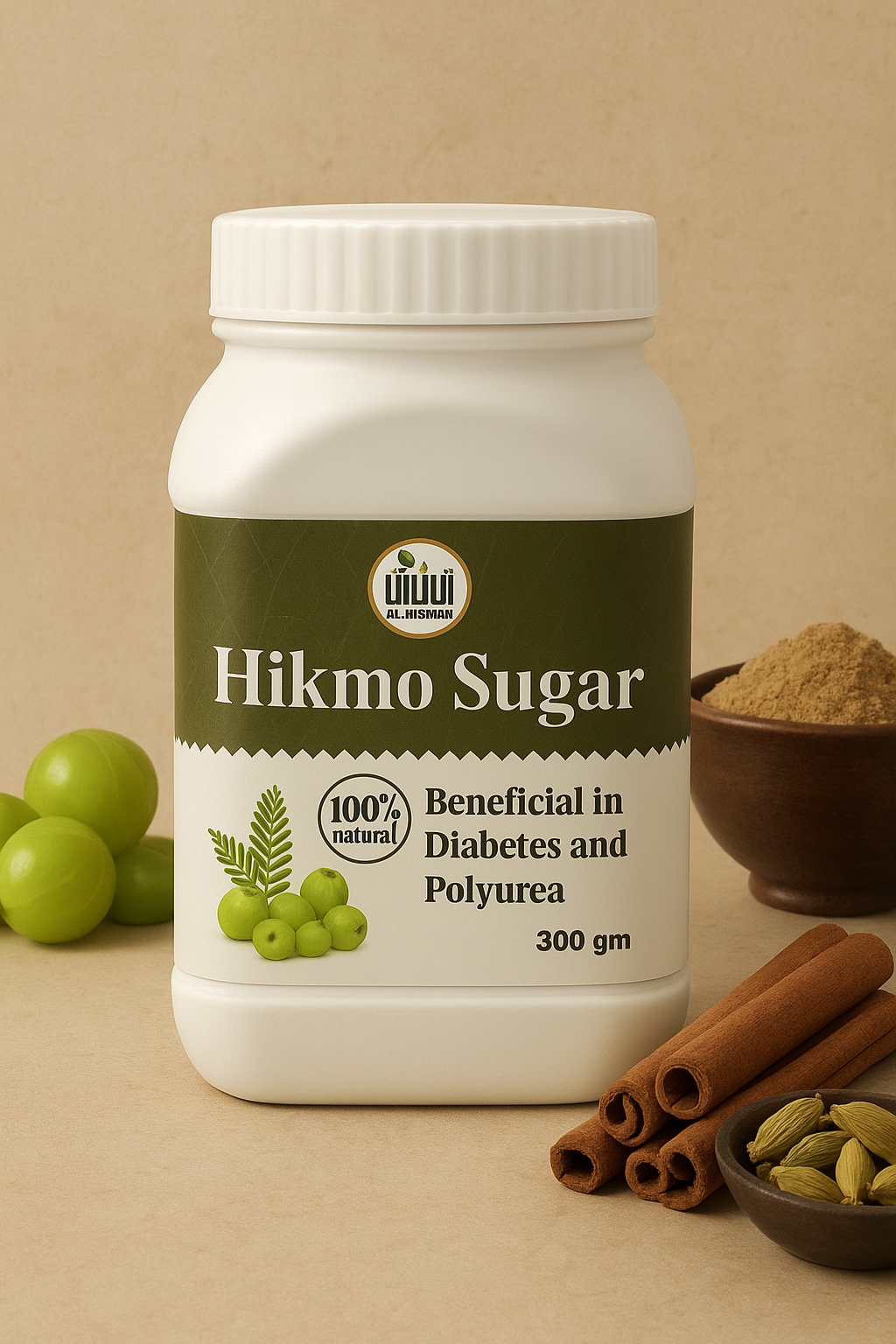 Hikmo Sugar – Ayurvedic Herbal Wellness Support.